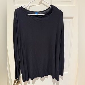 Old Navy Black Luxe Long Sleeve Tee XL